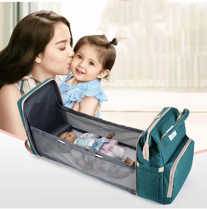 Mom Portable Diaper Changing Bag Backpack