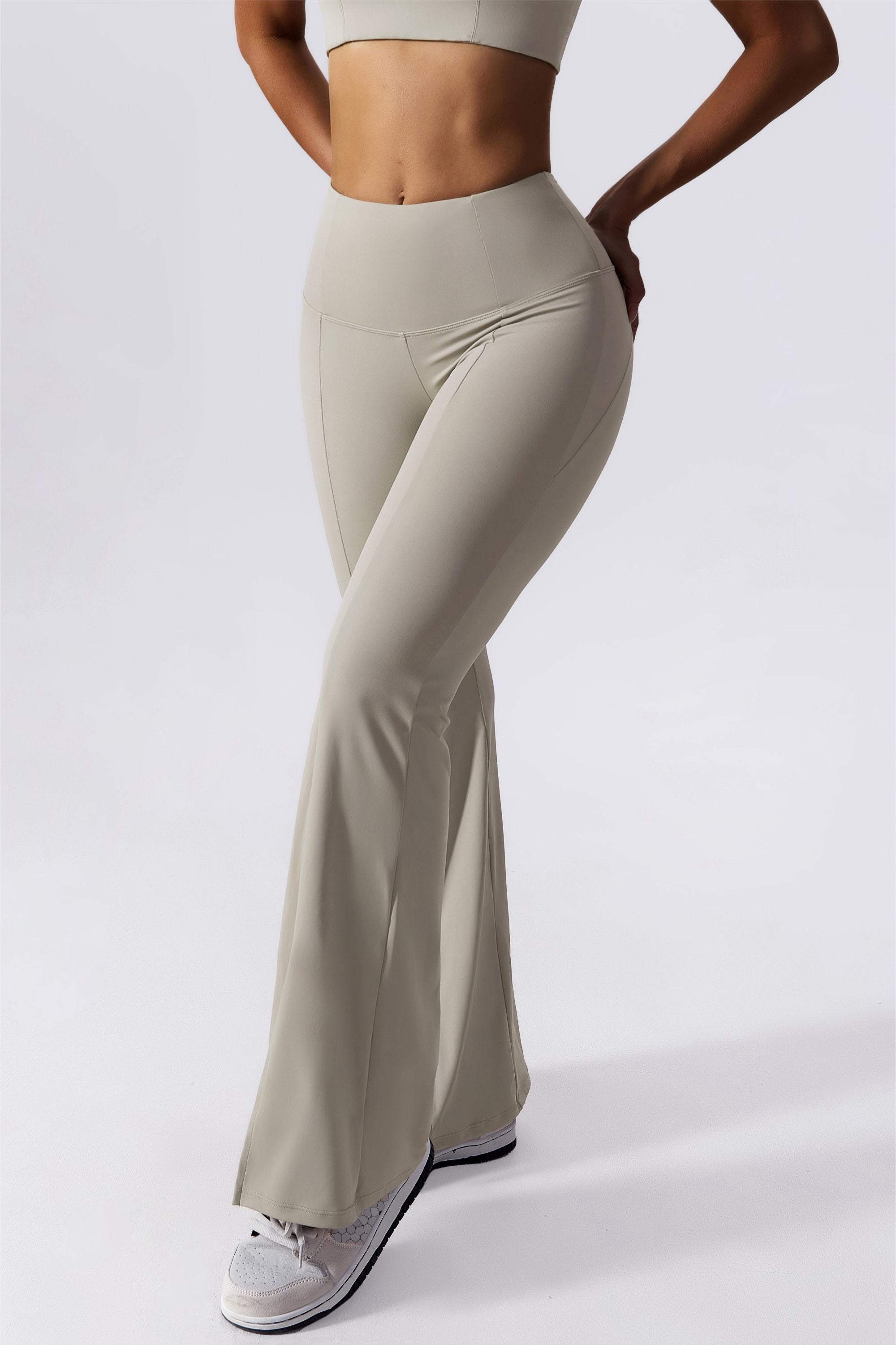 Split-Hem Flared Pants - Stylish &amp; Comfortable Yoga Wear