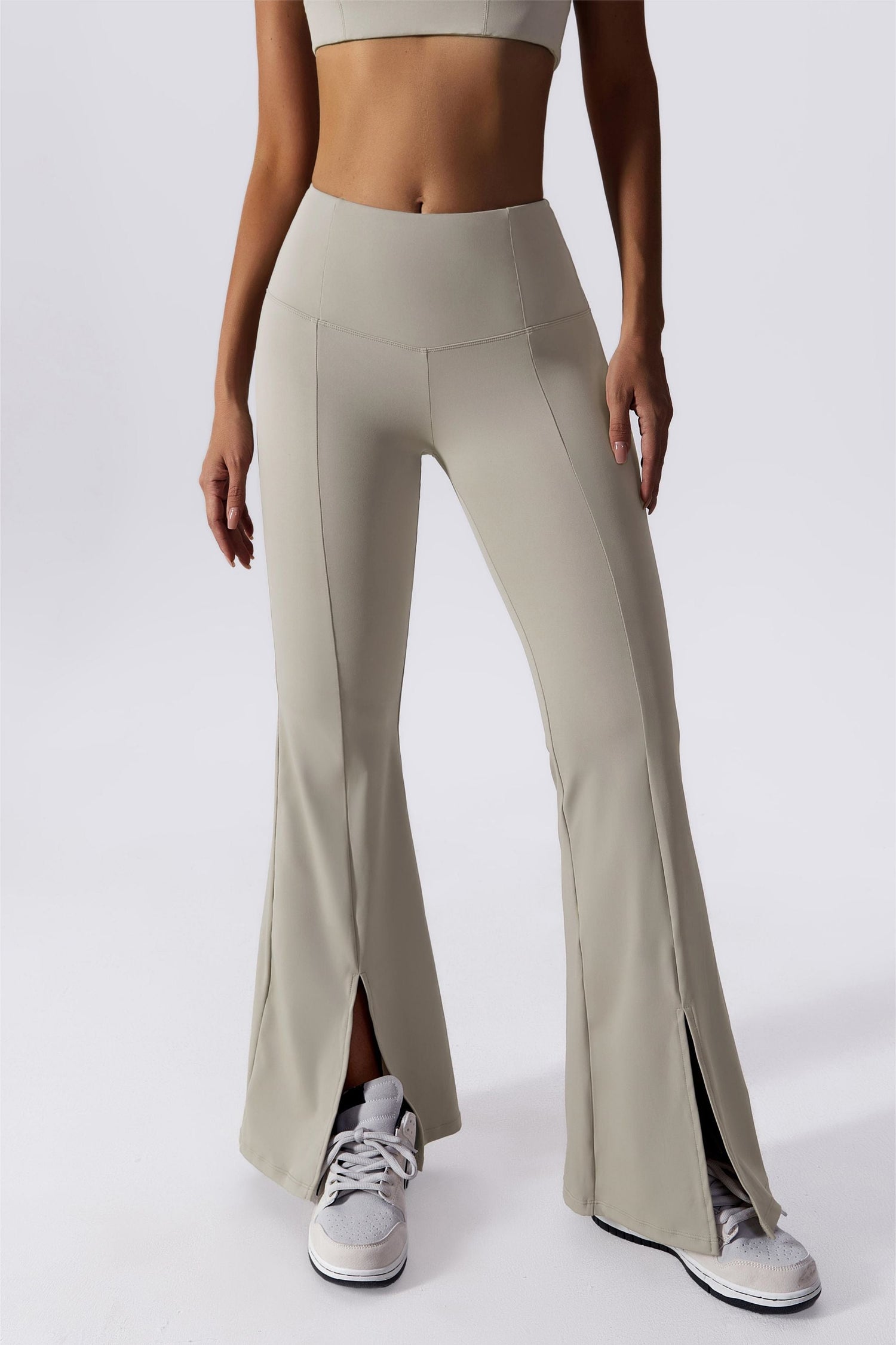 Split-Hem Flared Pants - Stylish &amp; Comfortable Yoga Wear