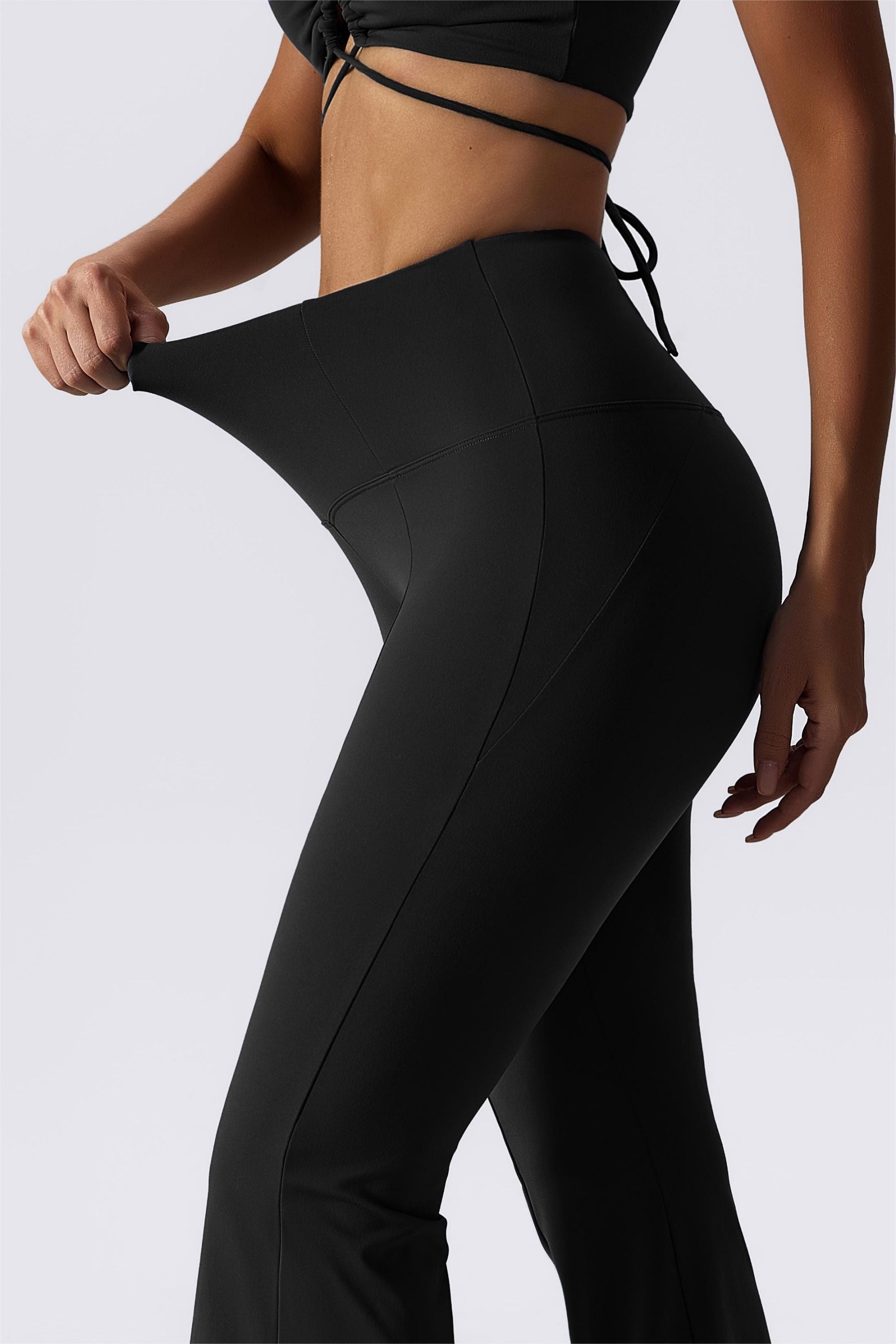 Split-Hem Flared Pants - Stylish &amp; Comfortable Yoga Wear