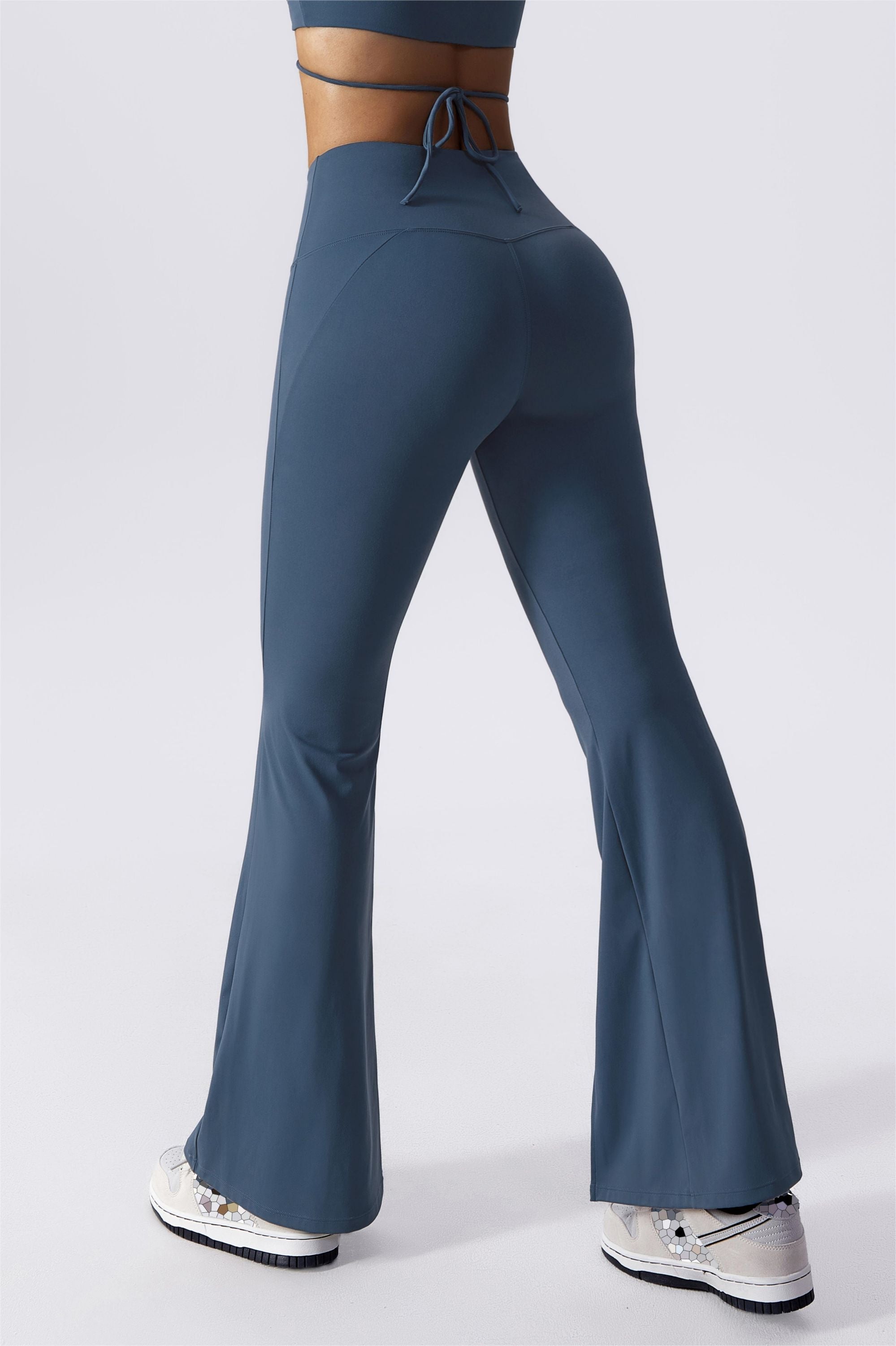 Split-Hem Flared Pants - Stylish &amp; Comfortable Yoga Wear