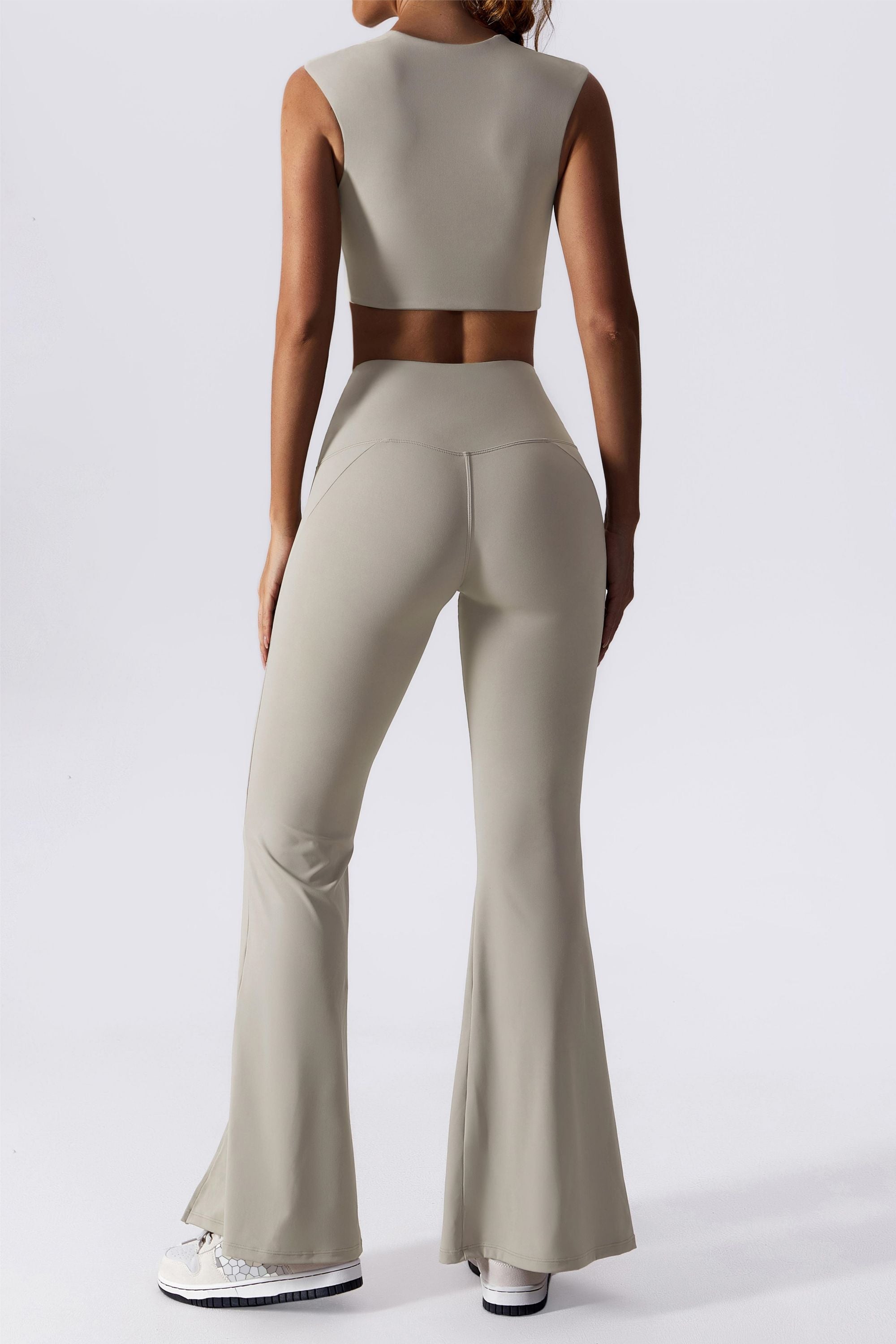 Split-Hem Flared Pants - Stylish &amp; Comfortable Yoga Wear