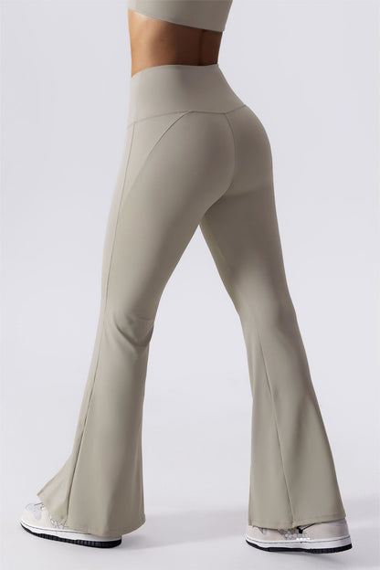 Split-Hem Flared Pants - Stylish &amp; Comfortable Yoga Wear