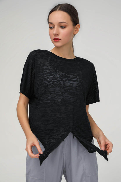 Short Sleeve Burnt-Out Shirts | Trendy &amp; Lightweight Women&