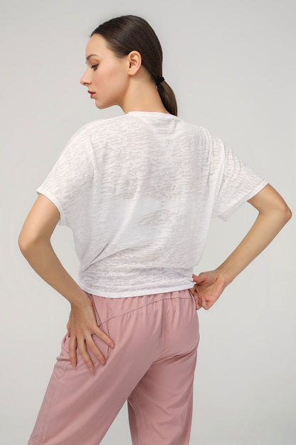 Short Sleeve Burnt-Out Shirts | Trendy &amp; Lightweight Women&