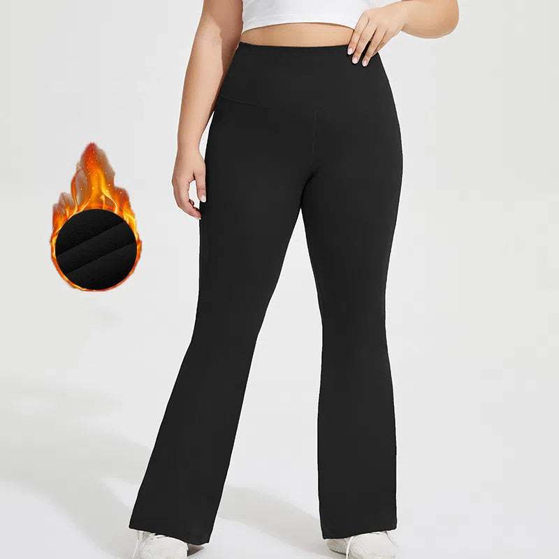 Plus Size High Waist Flared Yoga Pants | Comfortable and Stylish Fit