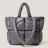 Women Tote Handbags With Padded Down Cotton: Stylish & Cozy