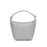 PU Woven Bucket Tote Handbag