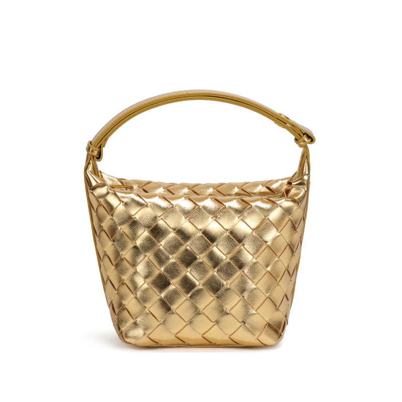 PU Woven Bucket Tote Handbag | Stylish &amp; Durable Everyday Accessory