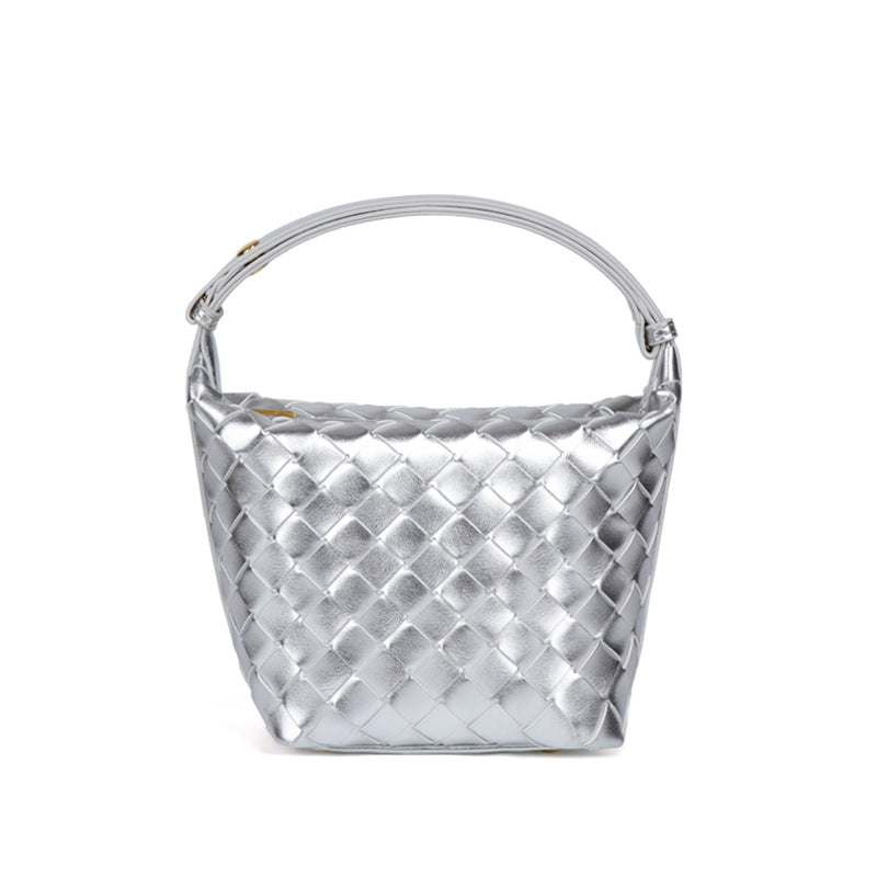 PU Woven Bucket Tote Handbag | Stylish &amp; Durable Everyday Accessory