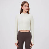 Standing Collar Zipper Yoga Jacket