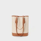 Leather Shoulder Bag Handheld Bucket Bag