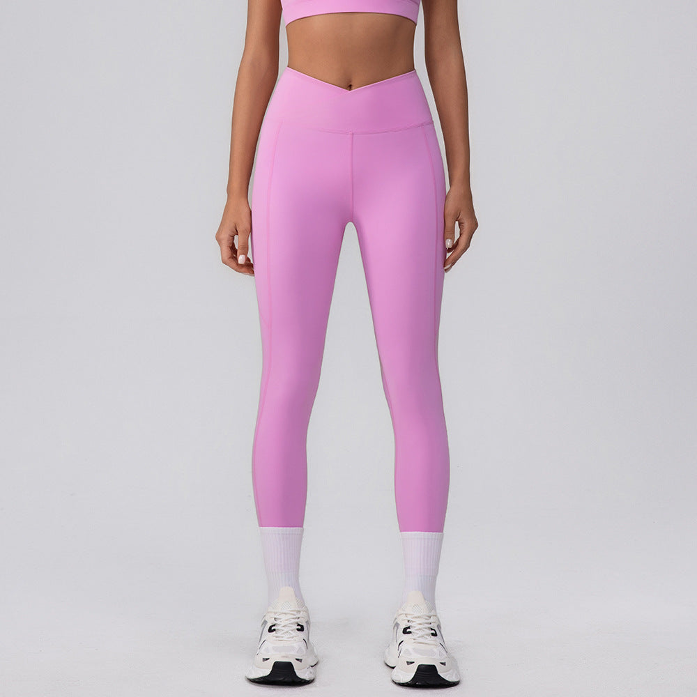 V Cross High Waist Butt Lifting Workout Leggings