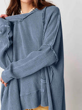 Waffle Knit Oversized Hoodies Sweater
