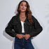 Corduroy Cropped Lapel Jacket | Trendy & Versatile Outerwear