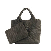 Woven Tote Bag and Purse Neoprene Handbag