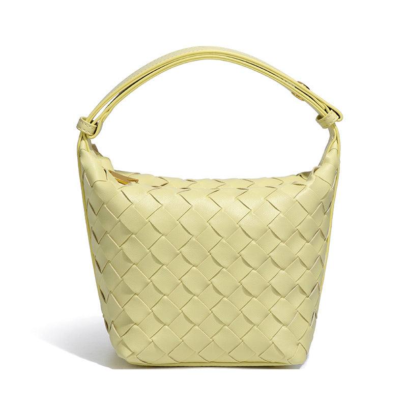 PU Woven Bucket Tote Handbag | Stylish &amp; Durable Everyday Accessory