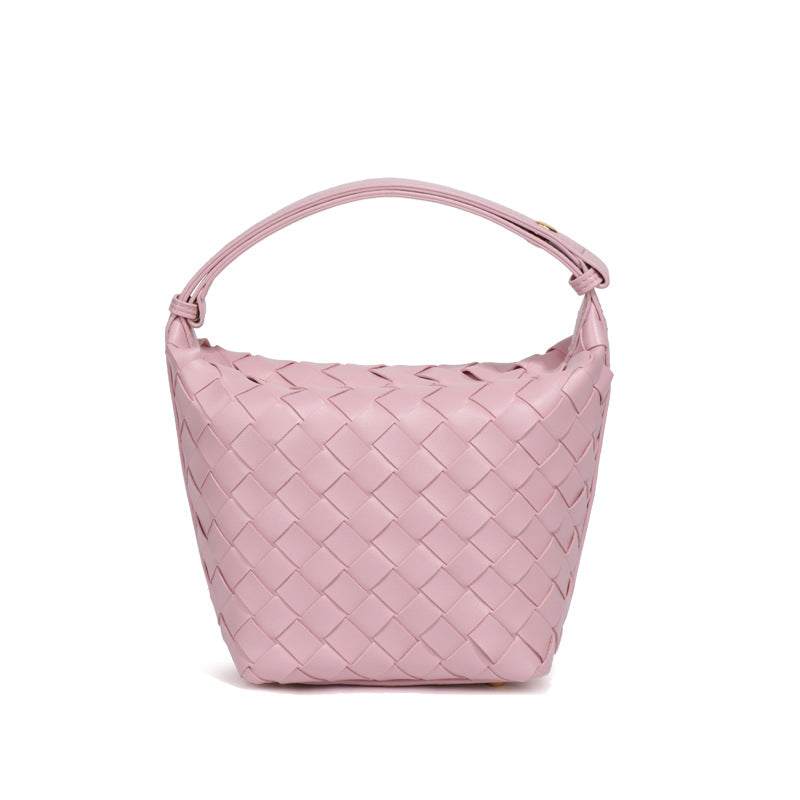 PU Woven Bucket Tote Handbag | Stylish &amp; Durable Everyday Accessory