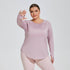 Plus Size Loose Long Sleeve Yoga T-Shirts | Comfortable & Relaxed Fit