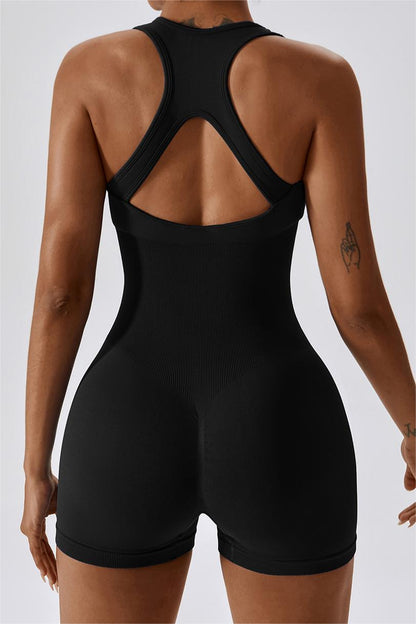 Seamless Racerback Athletic Romper - Comfort &amp; Style Awaits