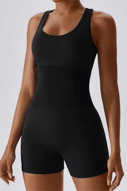 Seamless Racerback Athletic Romper - Comfort &amp; Style Awaits