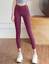High Waisted Yoga Leggings with Mesh Pockets