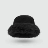 Plush Faux Fur Fluffy Bucket Hat