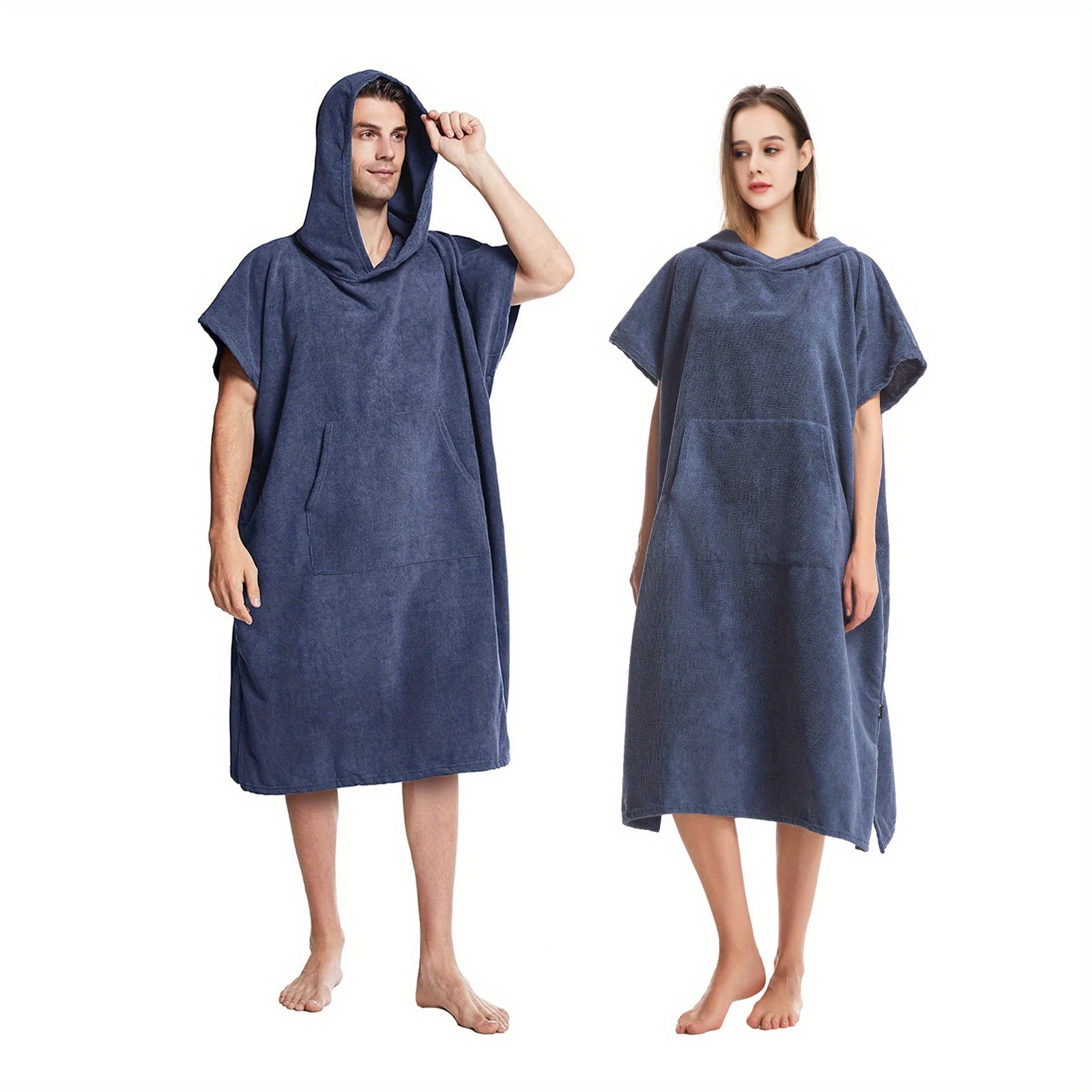 Hooded Towel Robe with Large Pocket