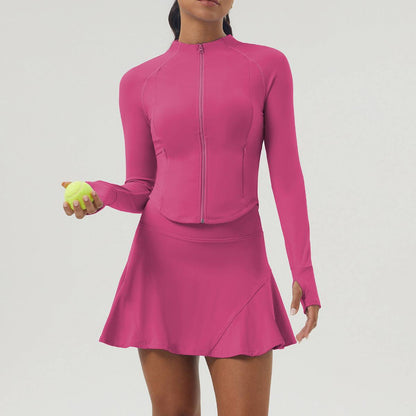 Sports Tennis Dress Set With Jacket and Skirt | Active and Stylish