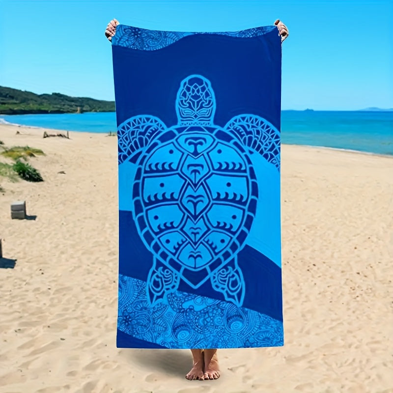 Blue Turtle Beach Towel