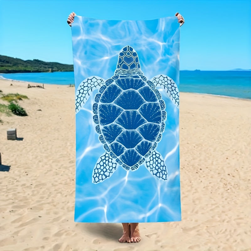 Blue Turtle Beach Towel