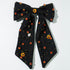 Large Black Halloween Hair Bows Spooky Hair Clips