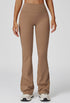 No Front Seam High Waist Sports Flared Leg Pants