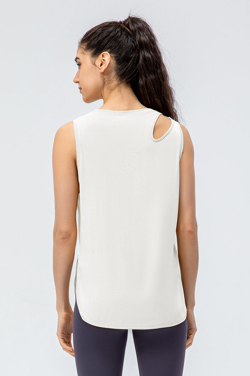 Shoulder Hollow-Carved Tank Tops for Stylish Summer Wear