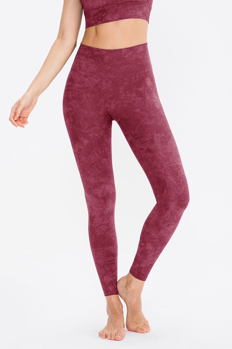 High-Waisted Tie Dyed Workout Leggings