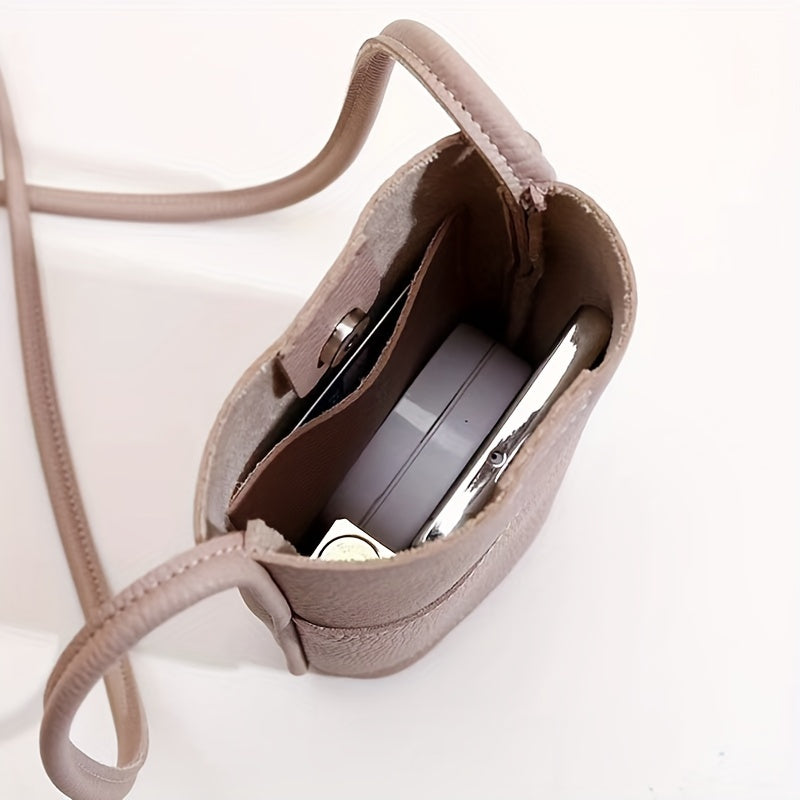 Chic PU Leather Cellphone Bag for Women