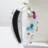 Seaside Vacation Headband with Pearl Diamond Rhinestone Shell Conch