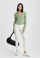 Long Sleeves Sports Hoodie with Thumb Holes