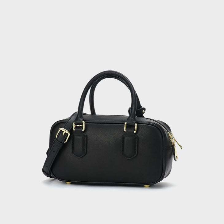 Retro Leather Handle Shoulder Bag | Classic Style with Modern Flair