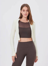 Standing Collar Zipper Yoga Jacket