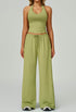 Activewear Wear with Tank Top and Wide Leg Lounge Pants