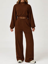 Sport Set with Long Sleeve Crop Sweatshirt and Sweatpant