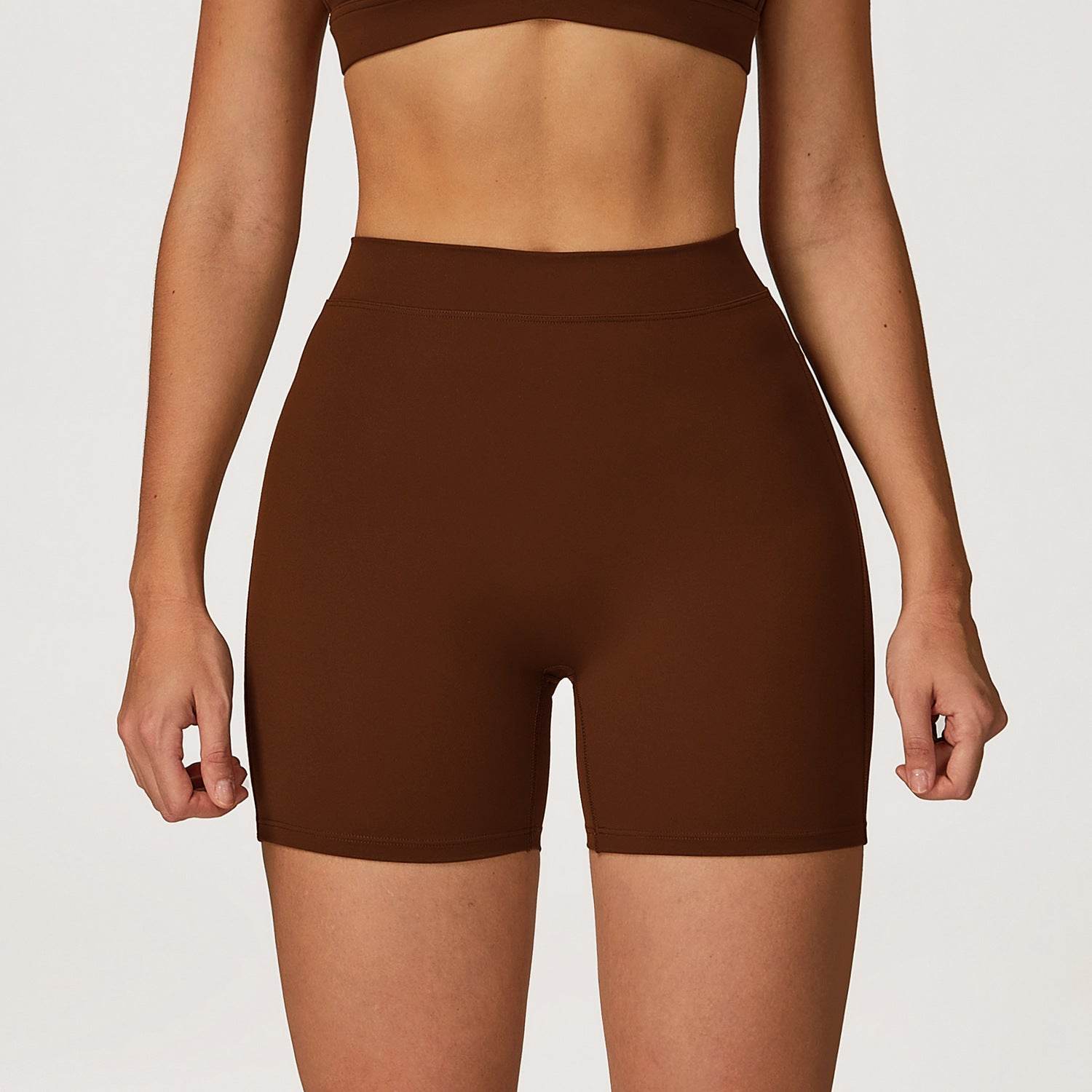 No Front Seam High Waist Yoga Shorts