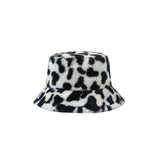 Faux Fur Winter Bucket Hat Fuzzy Warm Fisherman Cap