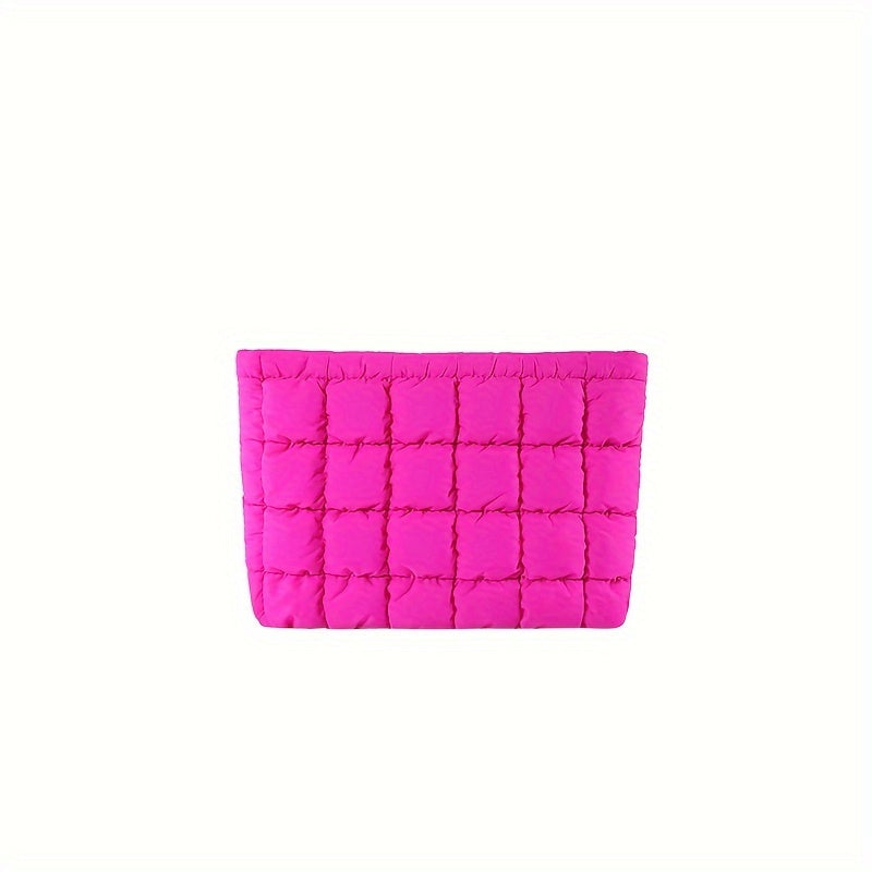 Puffy Quilted Clutch Bag