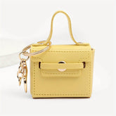 Mini Leather Coin Bag Keychain