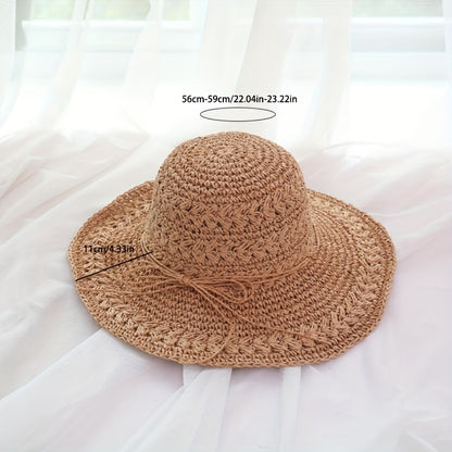 Elegant Oversized Wide Brim Sun Hat