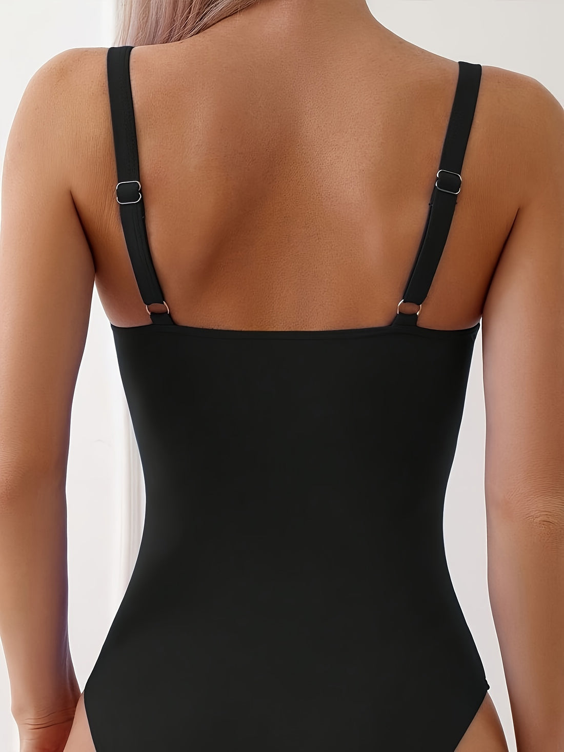 V-Notch One Piece Swimsuit