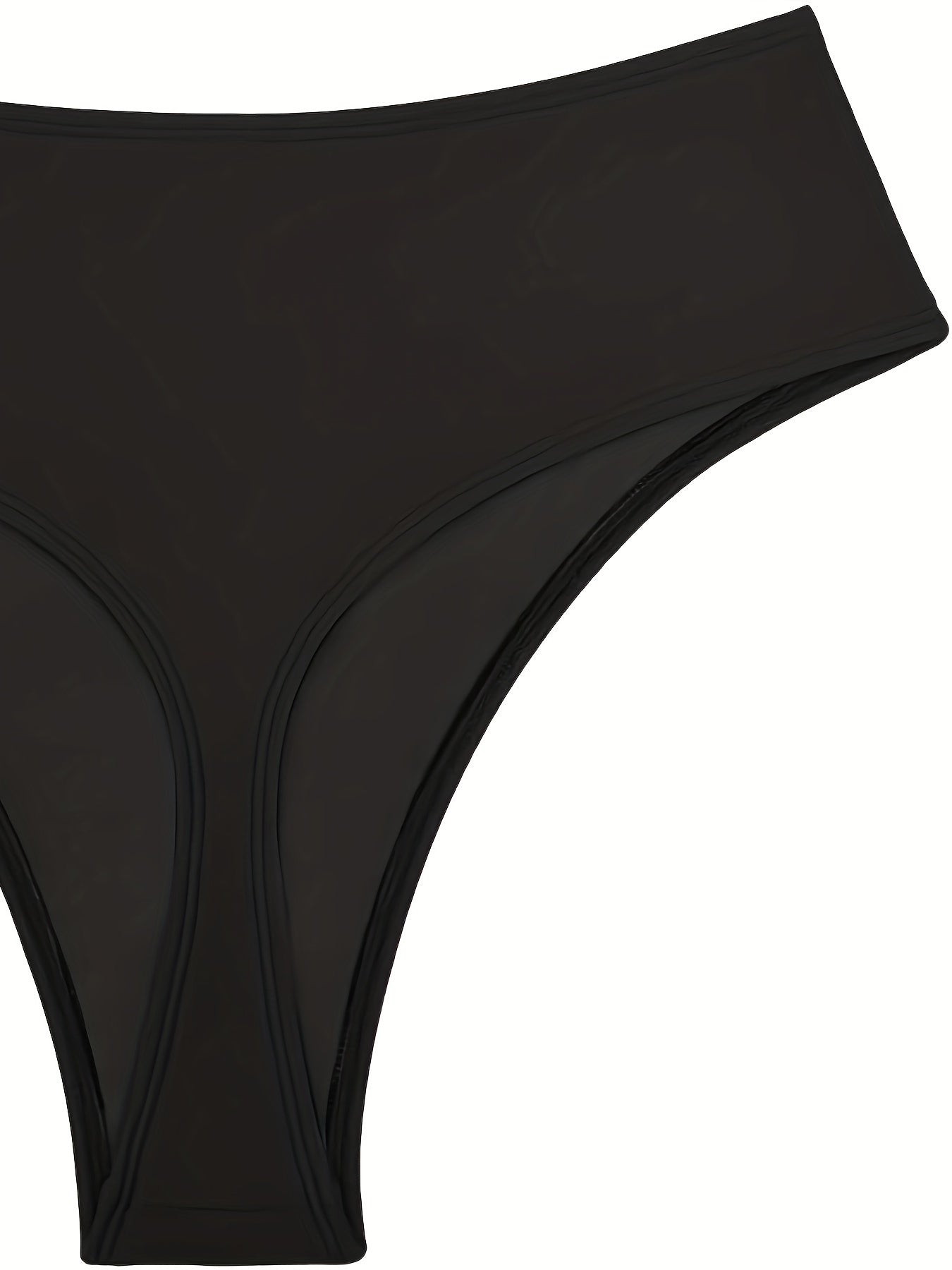 High Waisted Thong Swim Briefs