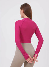 Standing Collar Zipper Yoga Jacket